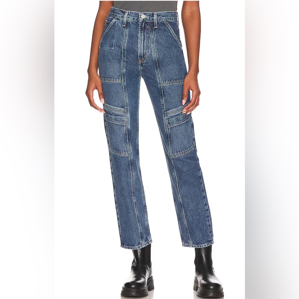 Agolde Cooper Cargo Straight-Leg Jeans